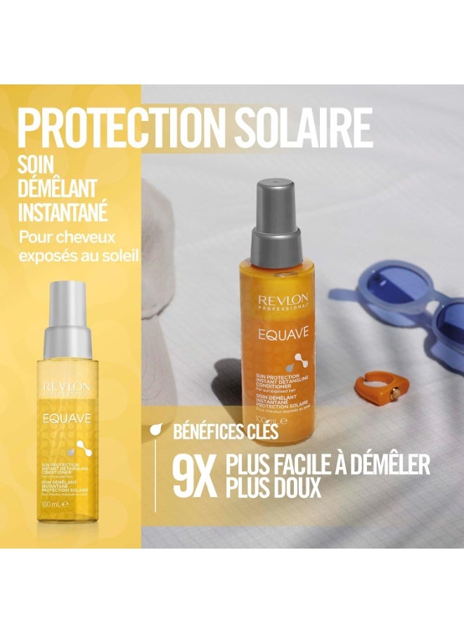 REVLON PROFESSIONAL Equave Sun Protection Instant Detangling Conditioner, 100 ml, Detangling Leave in Spray Conditioner with Sun Protection for Hair, 2-Phase Hair Care with Heat Protection - Image 2